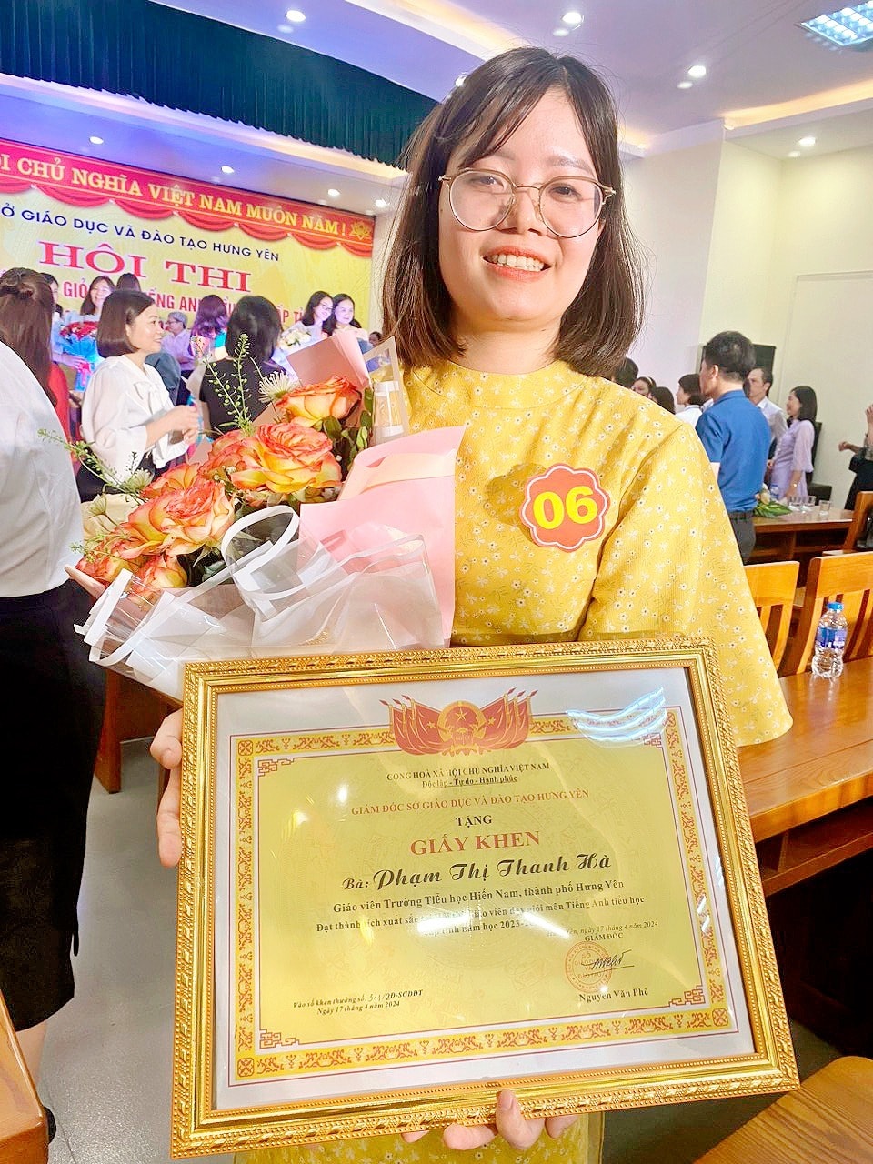 Cô Phạm Thị Thanh Hà - giáo viên trường Tiểu học Hiến Nam