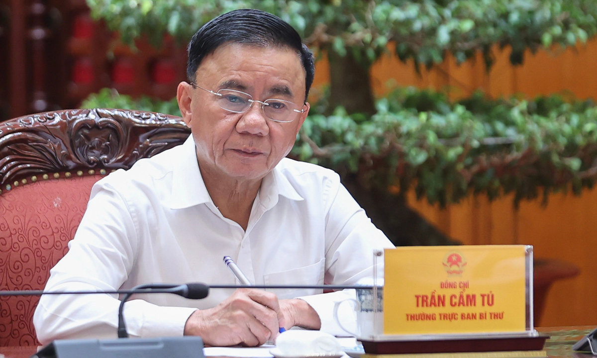 Thường trực Ban Bí thư Trần Cẩm Tú. (Ảnh: VGP)