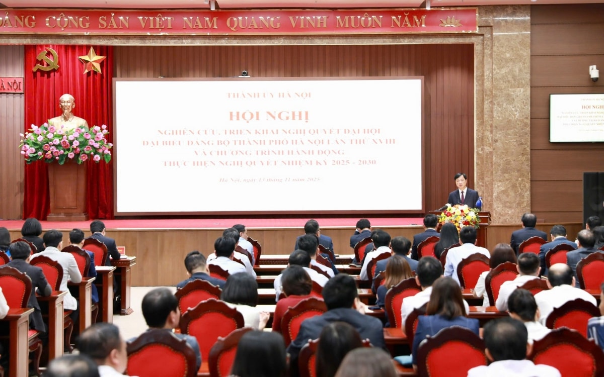 hà nội tổ chức hội nghị quán triệt nghị quyết Đại hội Đảng bộ lần thứ xviii hình ảnh 1 ha noi to chuc hoi nghi quan triet nghi quyet Dai hoi Dang bo lan thu xviii hinh anh 1