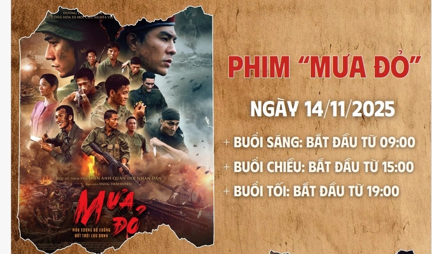 mưa đỏ và Địa đạo được chiếu miễn phí phục vụ quân dân côn Đảo hình ảnh 2 mua do va Dia dao duoc chieu mien phi phuc vu quan dan con Dao hinh anh 2