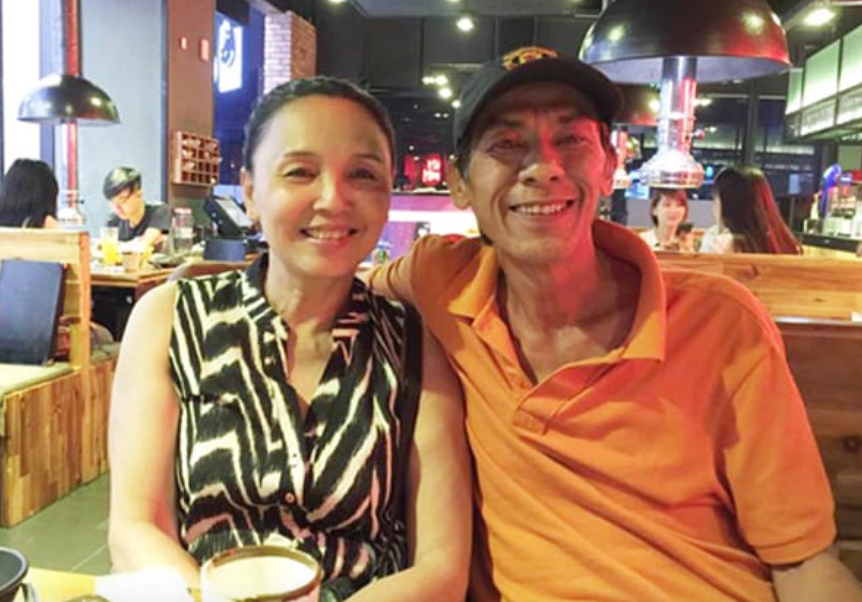 NSƯT Ngọc Thu và ông xã - NSND Bùi Bài Bình.