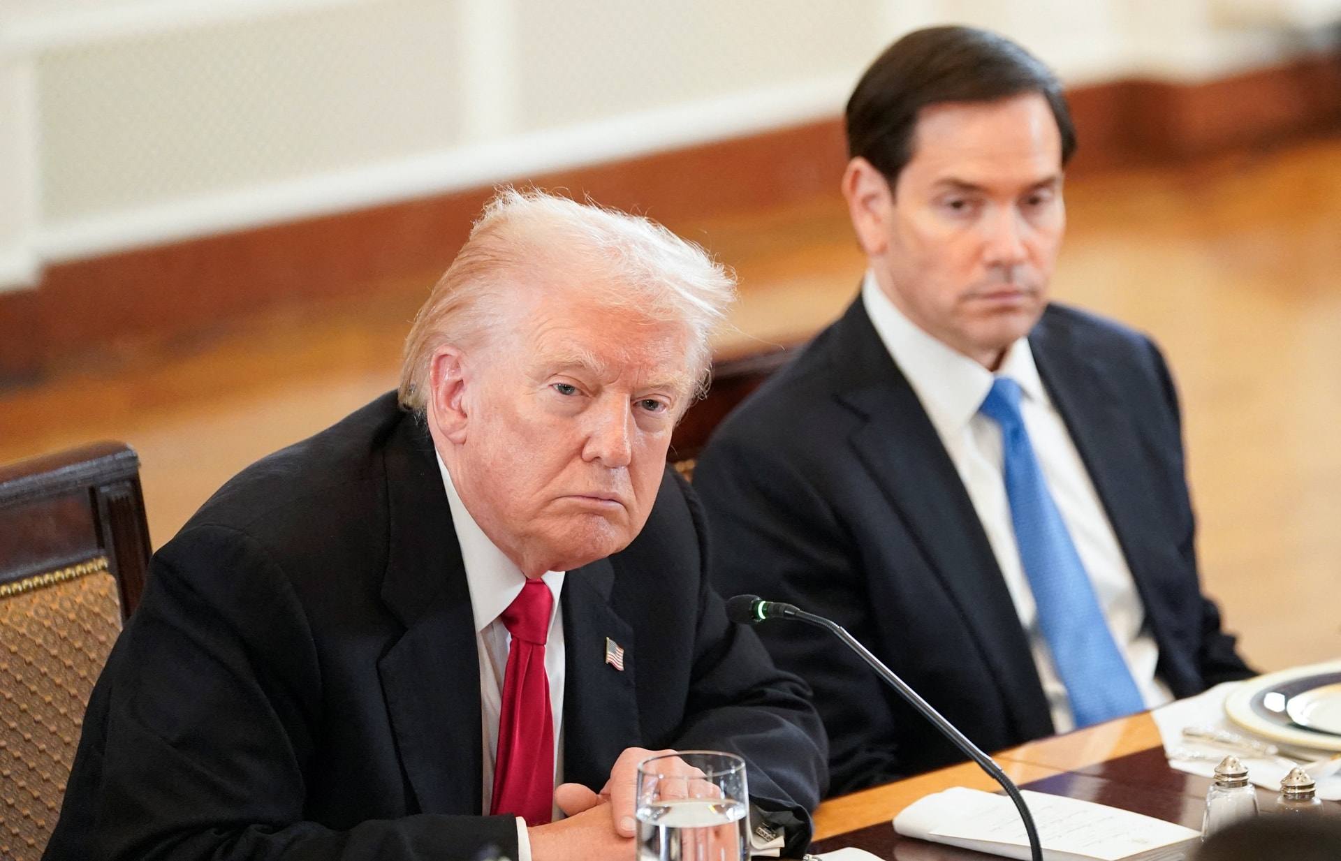 Tổng thống Mỹ Donald Trump và Ngoại trưởng Mỹ Marco Rubio (Ảnh: REUTERS)