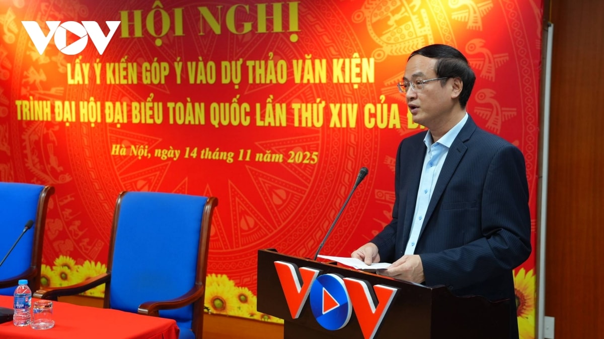 vov to chuc hoi nghi lay y kien gop y du thao van kien Dai hoi xiv cua Dang hinh anh 2