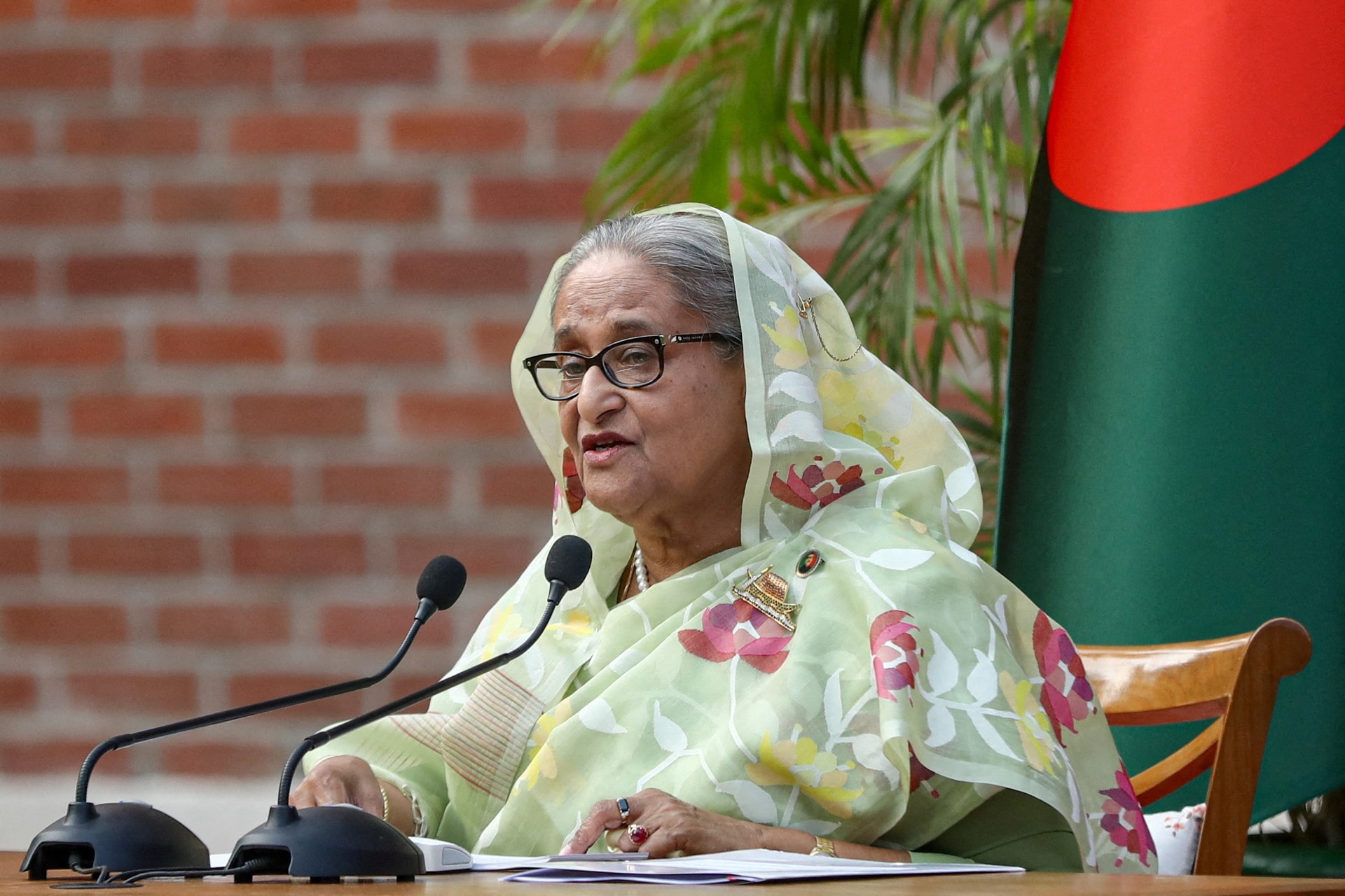 Cựu Thủ tướng Bangladesh Sheikh Hasina (Ảnh tư liệu: Reuters)