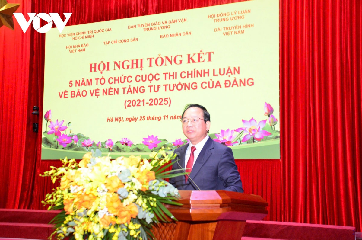 tong ket 5 nam to chuc cuoc thi chinh luan ve bao ve nen tang tu tuong cua Dang hinh anh 2