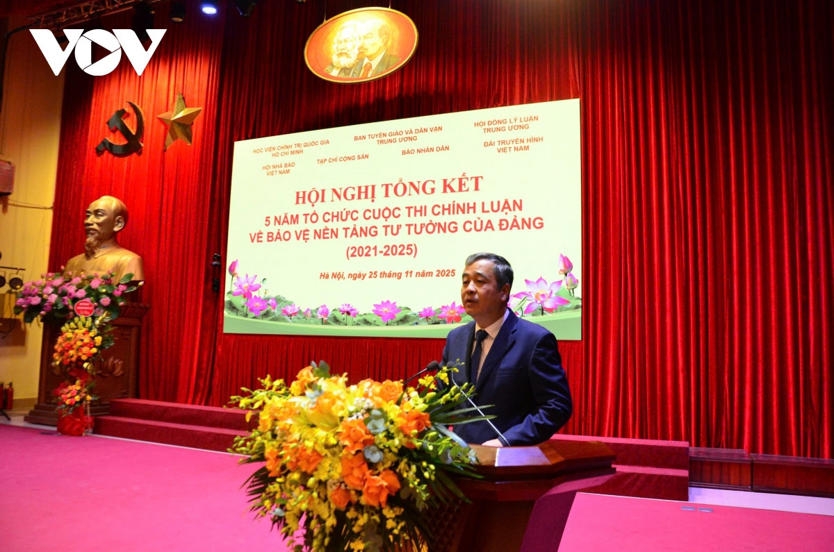 tong ket 5 nam to chuc cuoc thi chinh luan ve bao ve nen tang tu tuong cua Dang hinh anh 3