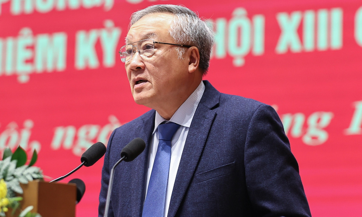 Phó Thủ tướng Thường trực Nguyễn Hòa Bình phát biểu khai mạc hội nghị. (Ảnh: VGP)
