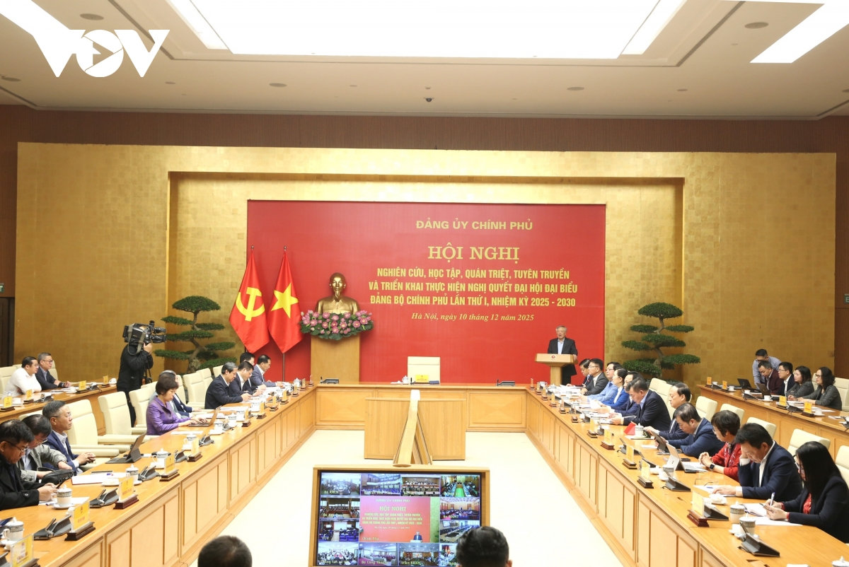 quan triet, trien khai nghi quyet Dai hoi dai bieu Dang bo chinh phu lan thu i hinh anh 1