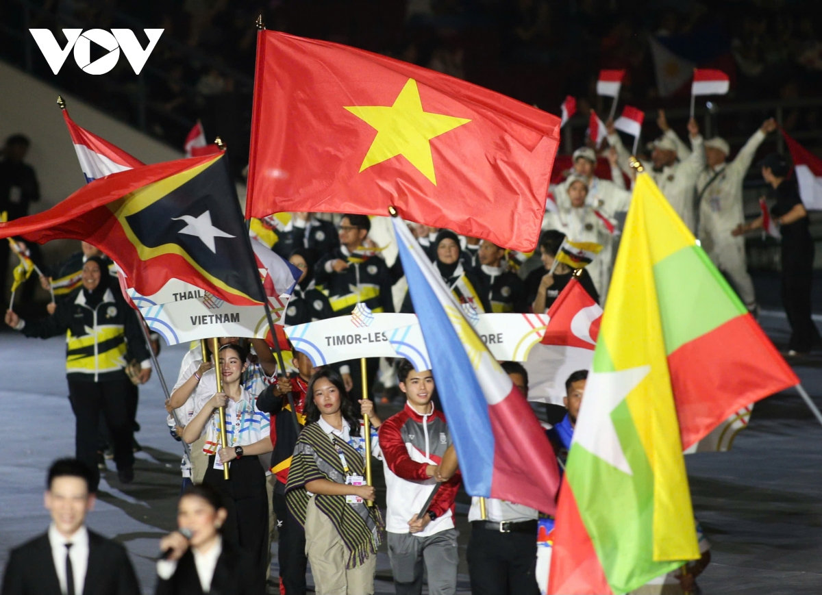 be mac sea games 33 Doan the thao viet nam dung thu 3 toan doan hinh anh 38