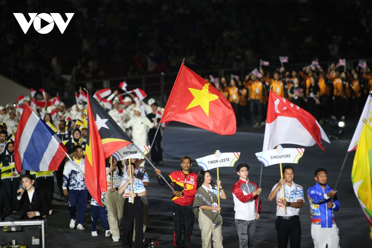 be mac sea games 33 Doan the thao viet nam dung thu 3 toan doan hinh anh 36