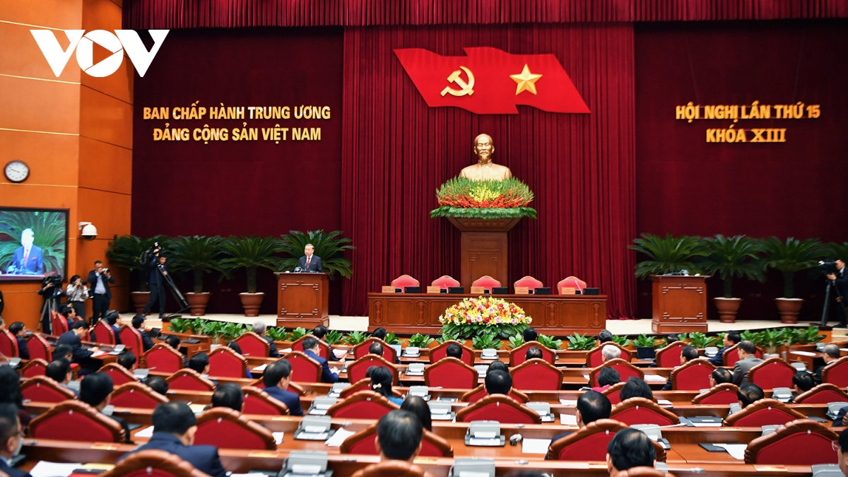 thong bao hoi nghi lan thu 15 ban chap hanh trung uong Dang khoa xiii hinh anh 1