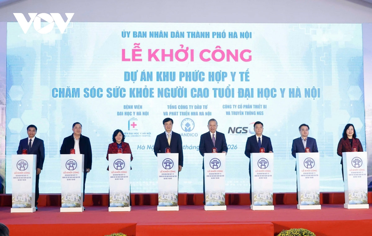 tong bi thu du le khoi cong du an phuc hop y te cham soc suc khoe nguoi cao tuoi hinh anh 1
