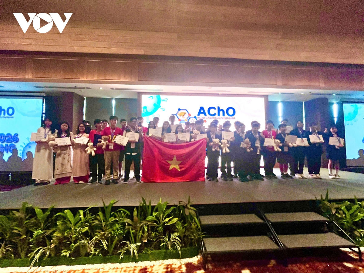 Đoàn học sinh việt nam xuất sắc dành 44 giải thưởng tại kỳ thi olympic hóa học châu Á hình ảnh 1 Doan hoc sinh viet nam xuat sac danh 44 giai thuong tai ky thi olympic hoa hoc chau A hinh anh 1