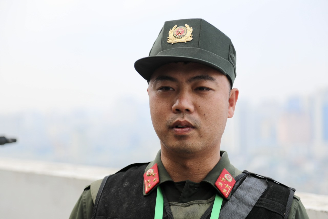 Đại uý Nguyễn Trọng Nam, cán bộ Đoàn Cảnh sát đặc nhiệm số 1 (Bộ Tư lệnh Cảnh sát cơ động). (Ảnh: Bộ Công an).