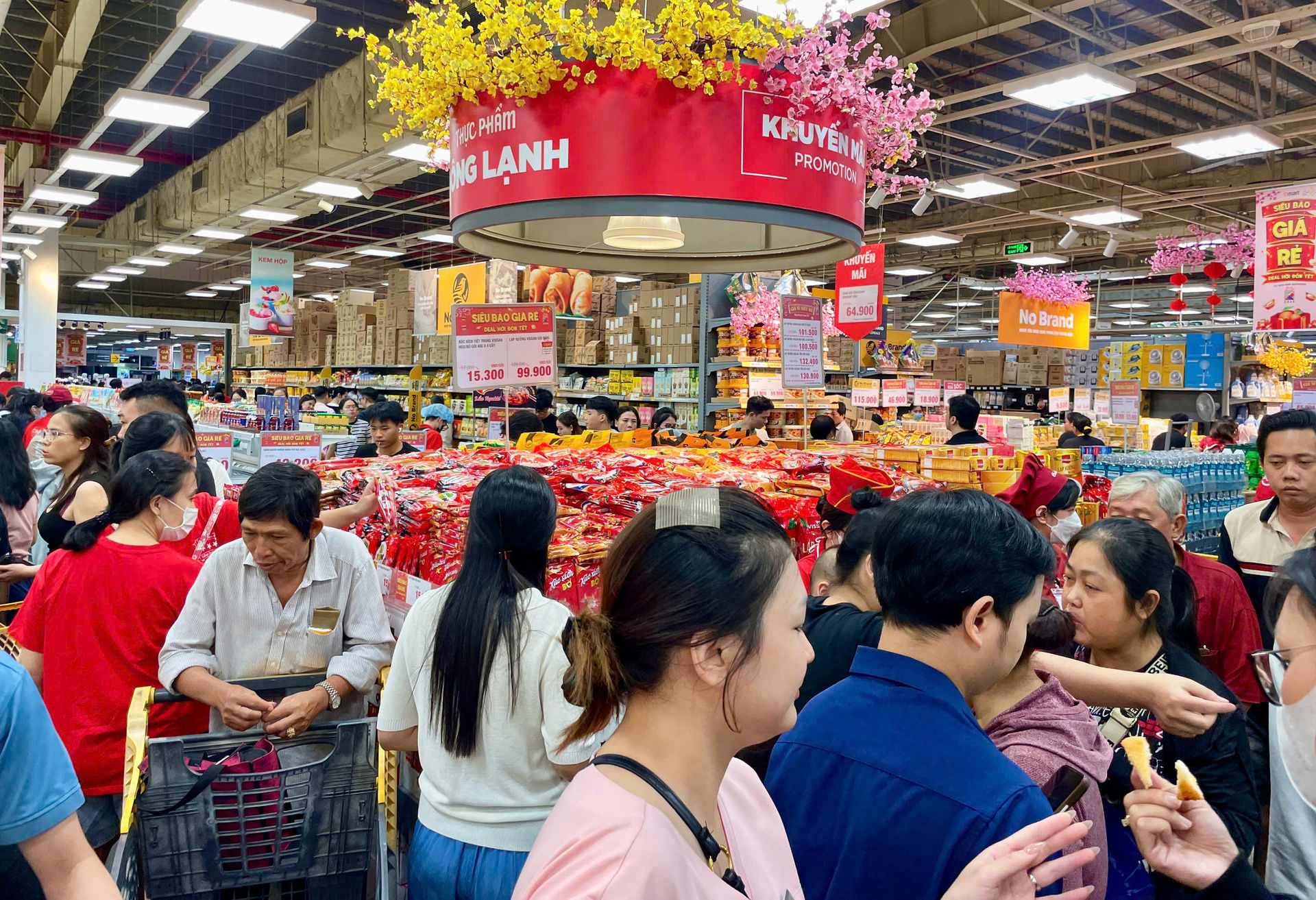 Người dân bắt đầu chen nhau đi sắm Tết, siêu thị cam kết trợ giá thịt heo - 13