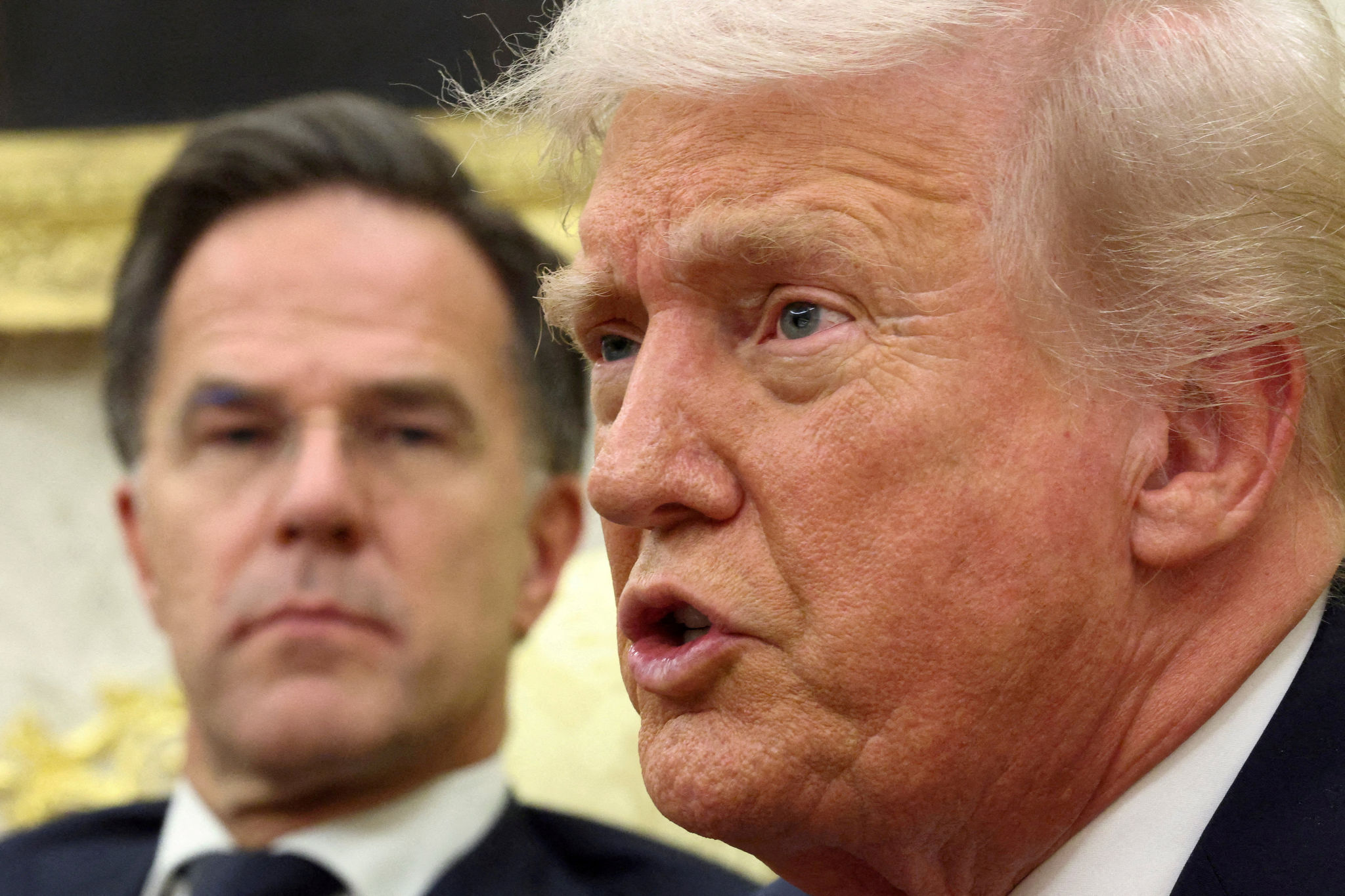 Tổng thống Mỹ Donald Trump và Tổng Thư ký NATO Mark Rutte (Ảnh: Reuters)
