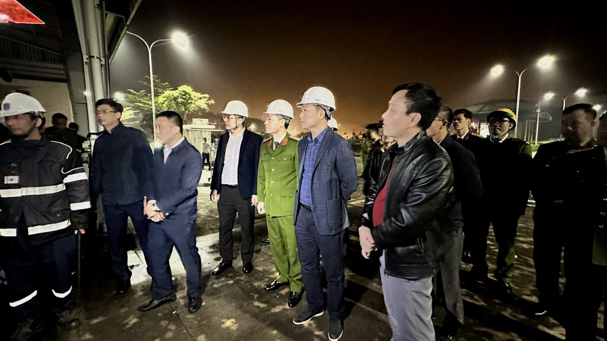 Thiếu tướng Tô Anh Dũng, Giám đốc Công an tỉnh Thanh Hoá trực tiếp chỉ đạo tại hiện trường. (Ảnh: Công an Thanh Hoá)