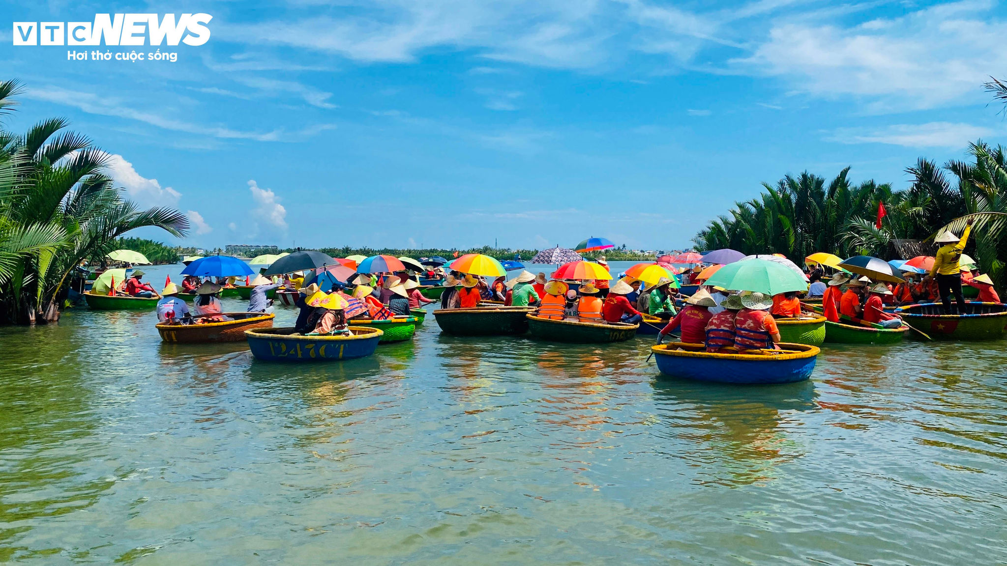 Khu rừng dừa Bảy Mẫu luôn rộn ràng bước chân du khách.