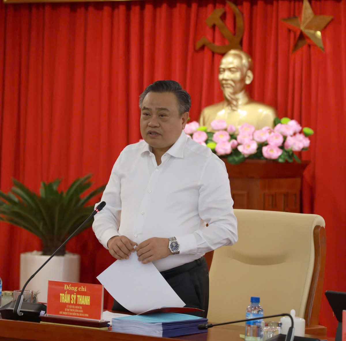 chu nhiem Uy ban kiem tra trung uong tran sy thanh lam viec tai khanh hoa hinh anh 2
