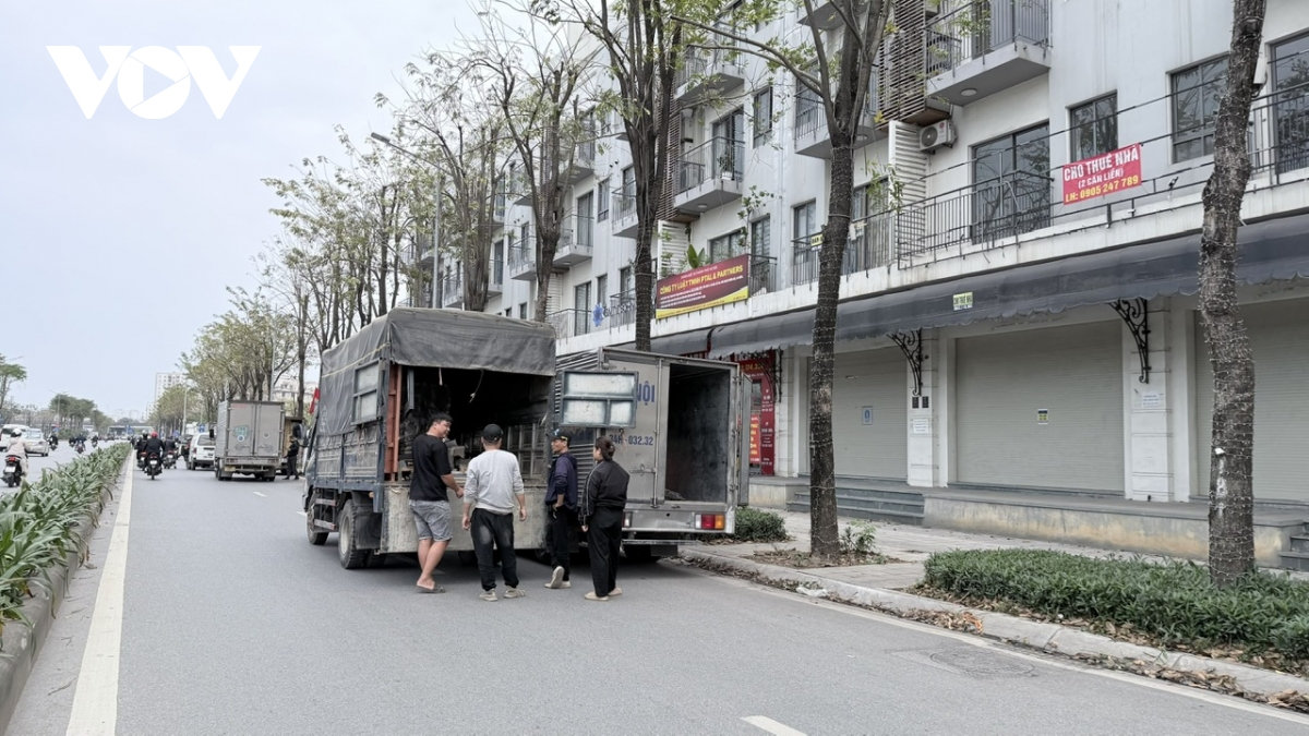 xu ly bat coc bo dia , xe tai ha noi lai lap ben tren duong nhu nam moc sau mua hinh anh 8