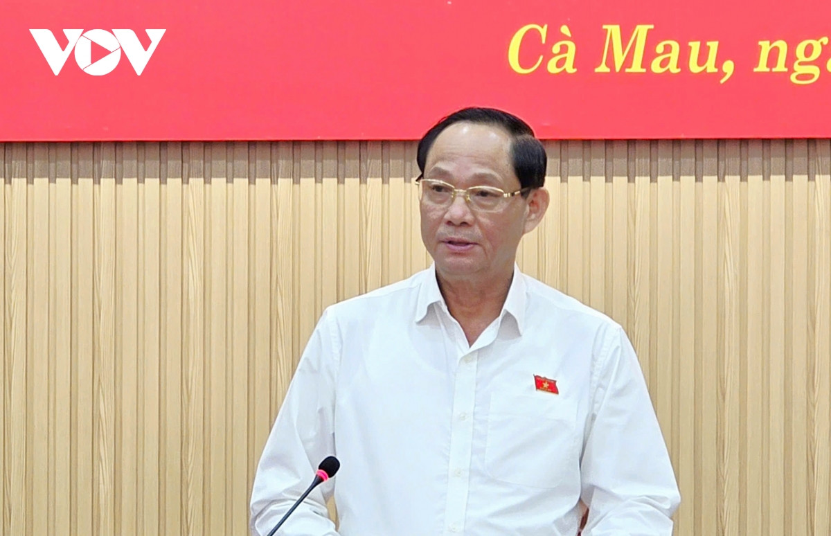 pho chu tich quoc hoi kiem tra cong tac chuan bi bau cu tai ca mau hinh anh 1