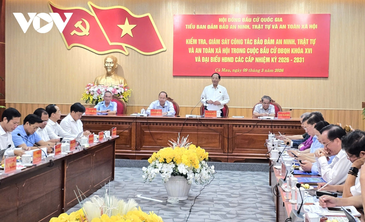 pho chu tich quoc hoi kiem tra cong tac chuan bi bau cu tai ca mau hinh anh 2