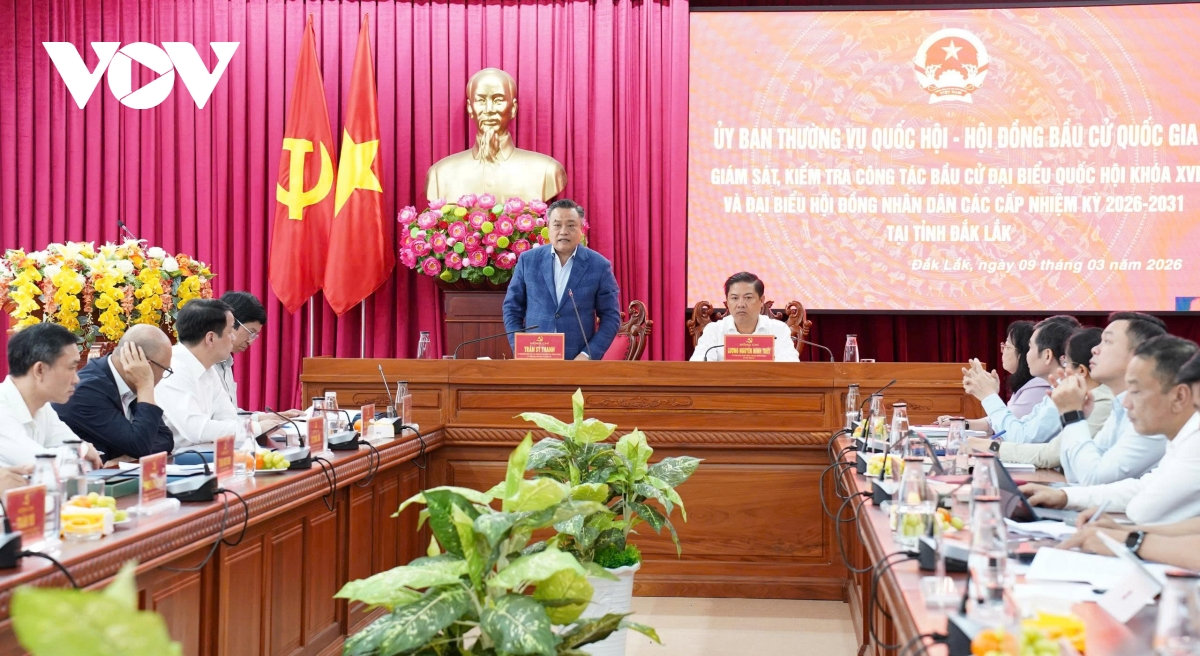 Ông trần sỹ thanh kiểm tra công tác chuẩn bị bầu cử tại Đắk lắk hình ảnh 4 Ong tran sy thanh kiem tra cong tac chuan bi bau cu tai Dak lak hinh anh 4