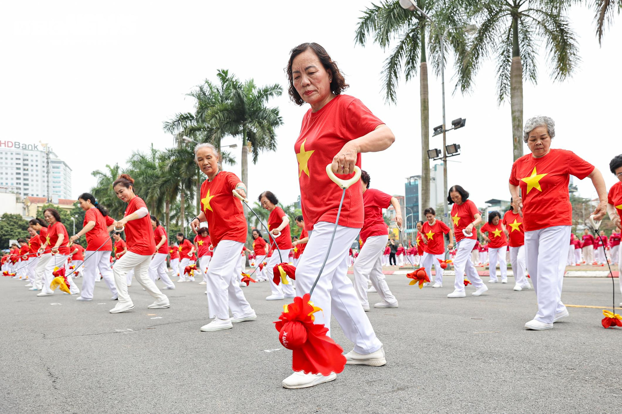 Chương trình do Hội Sức khỏe Ngoài trời người trung cao tuổi Hà Nội tổ chức.