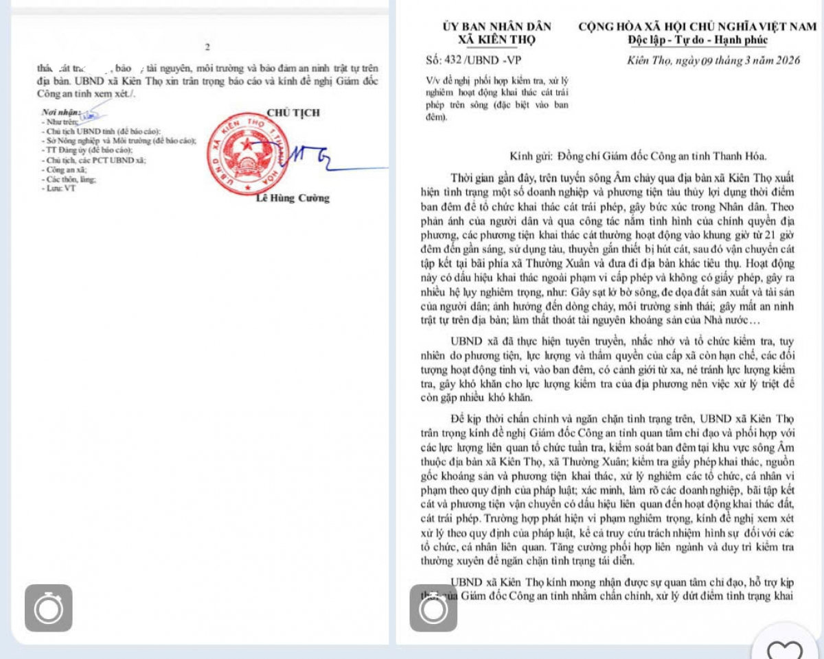 khai thác cát trên sông Âm, thanh hóa xã nói có rồi xã lại bảo không hình ảnh 1 khai thac cat tren song Am, thanh hoa xa noi co roi xa lai bao khong hinh anh 1