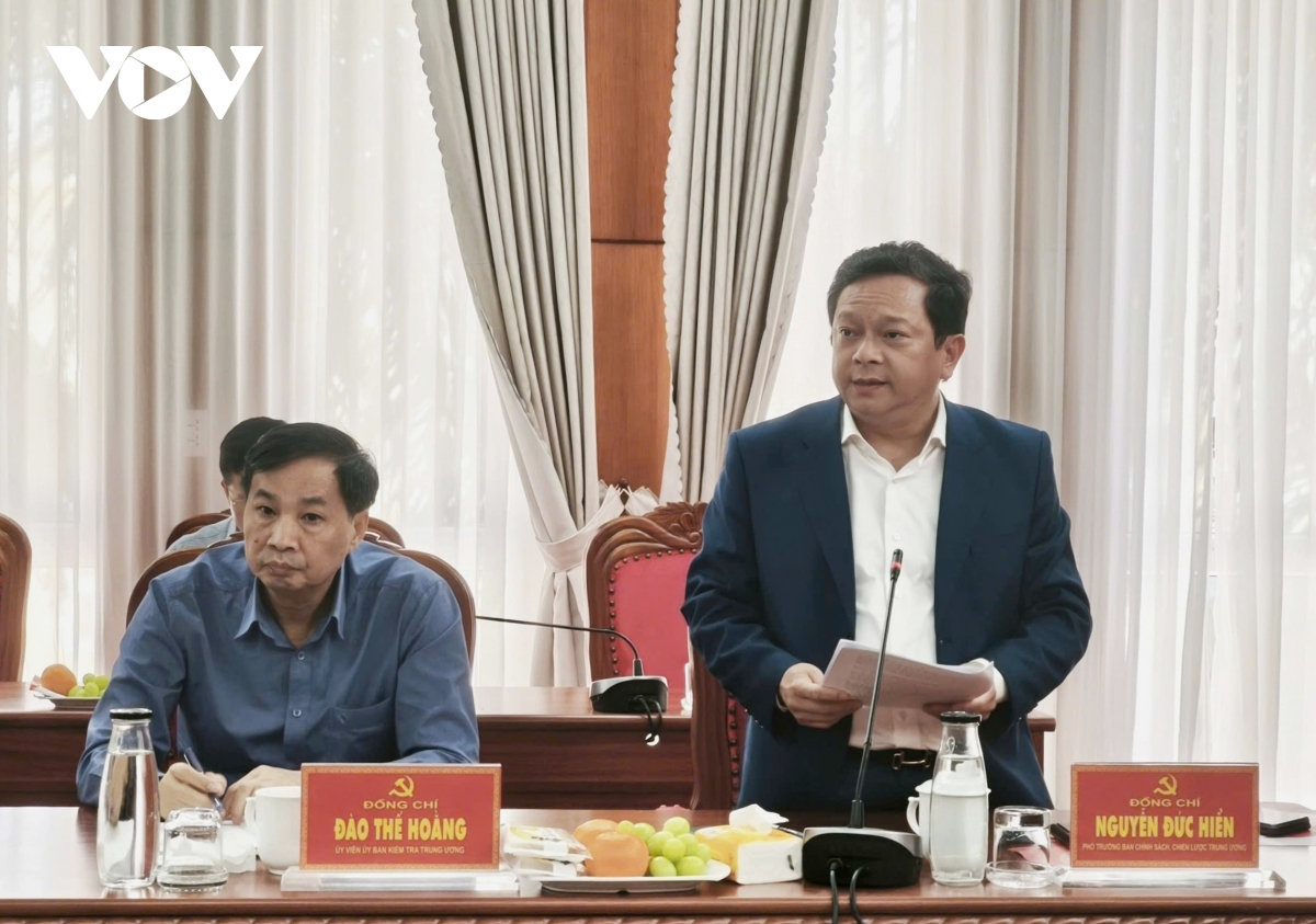 Doan kiem tra, giam sat cua bo chinh tri thong qua du thao bao cao tai Dak lak hinh anh 2