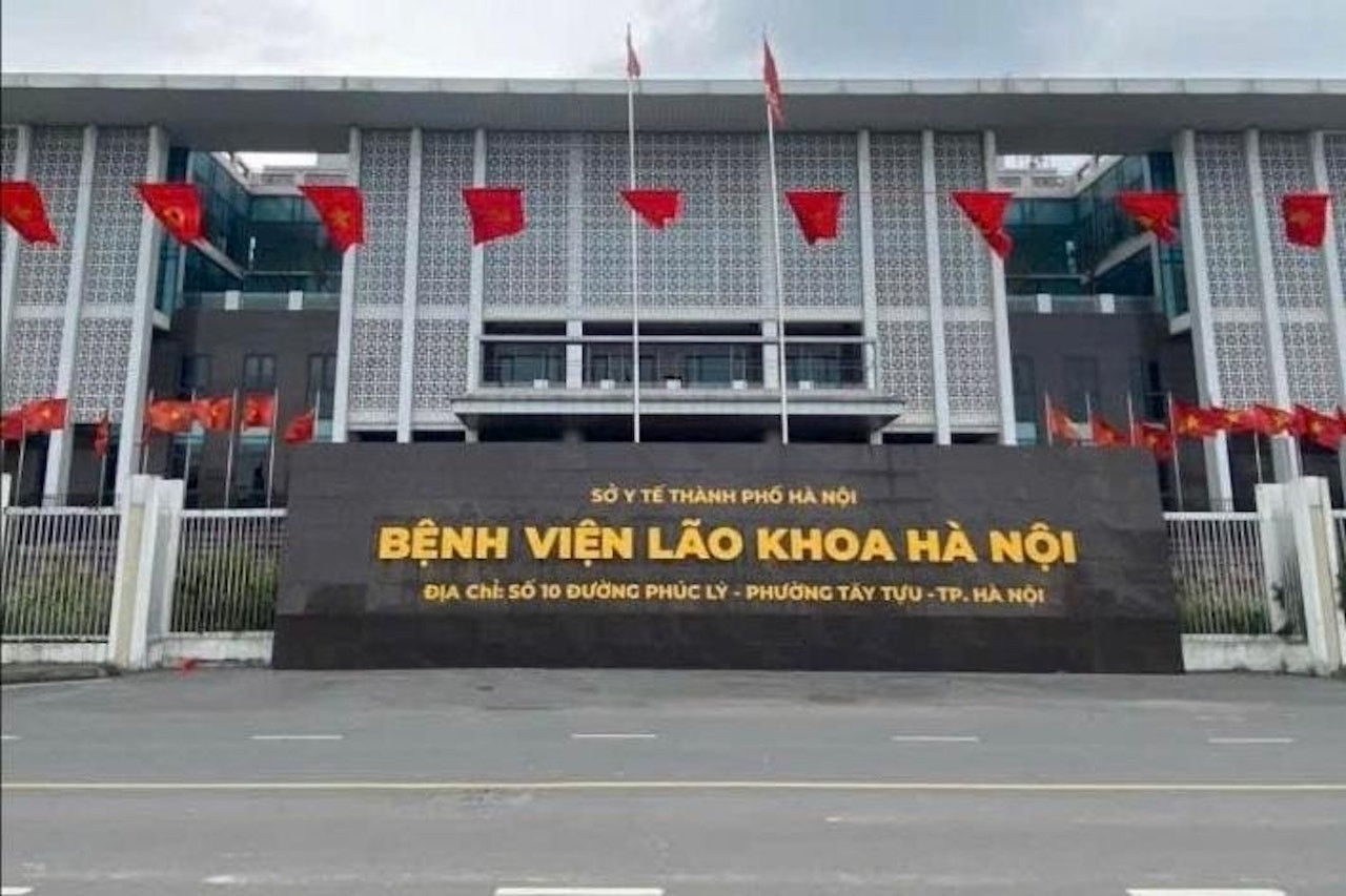 Bệnh viện Lão khoa công lập đầu tiên của Hà Nội. (Ảnh: Sở Y tế HN)