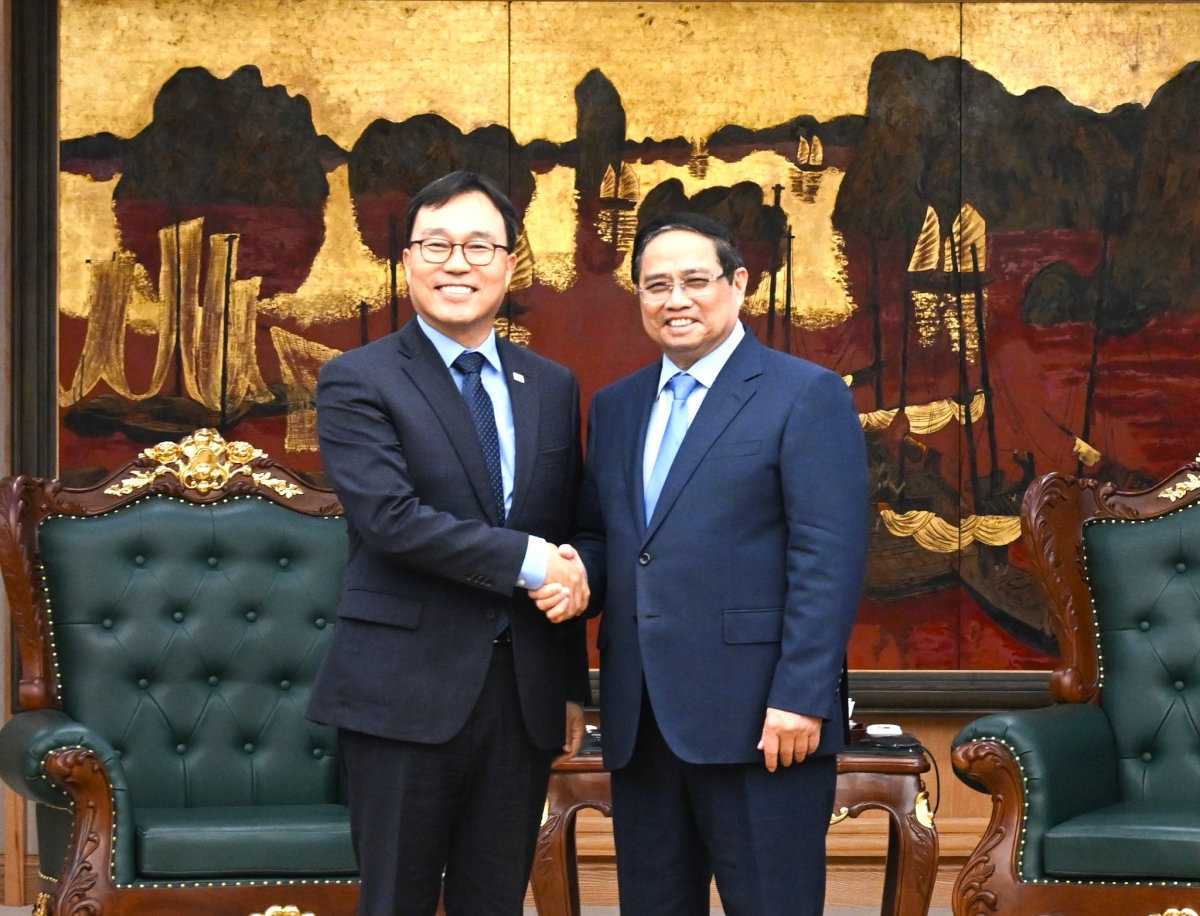 thủ tướng phạm minh chính tiếp Đại sứ hàn quốc tại việt nam hình ảnh 1 thu tuong pham minh chinh tiep Dai su han quoc tai viet nam hinh anh 1