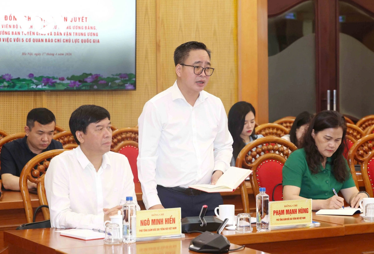trưởng ban tuyên giáo và dân vận tw làm việc với 5 cơ quan báo chí chủ lực quốc gia hình ảnh 3 truong ban tuyen giao va dan van tw lam viec voi 5 co quan bao chi chu luc quoc gia hinh anh 3