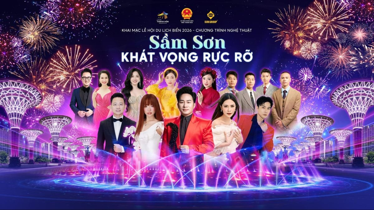 tung duong, ha nhi, lam bao ngoc gop mat dem khai mac le hoi du lich bien sam son hinh anh 1
