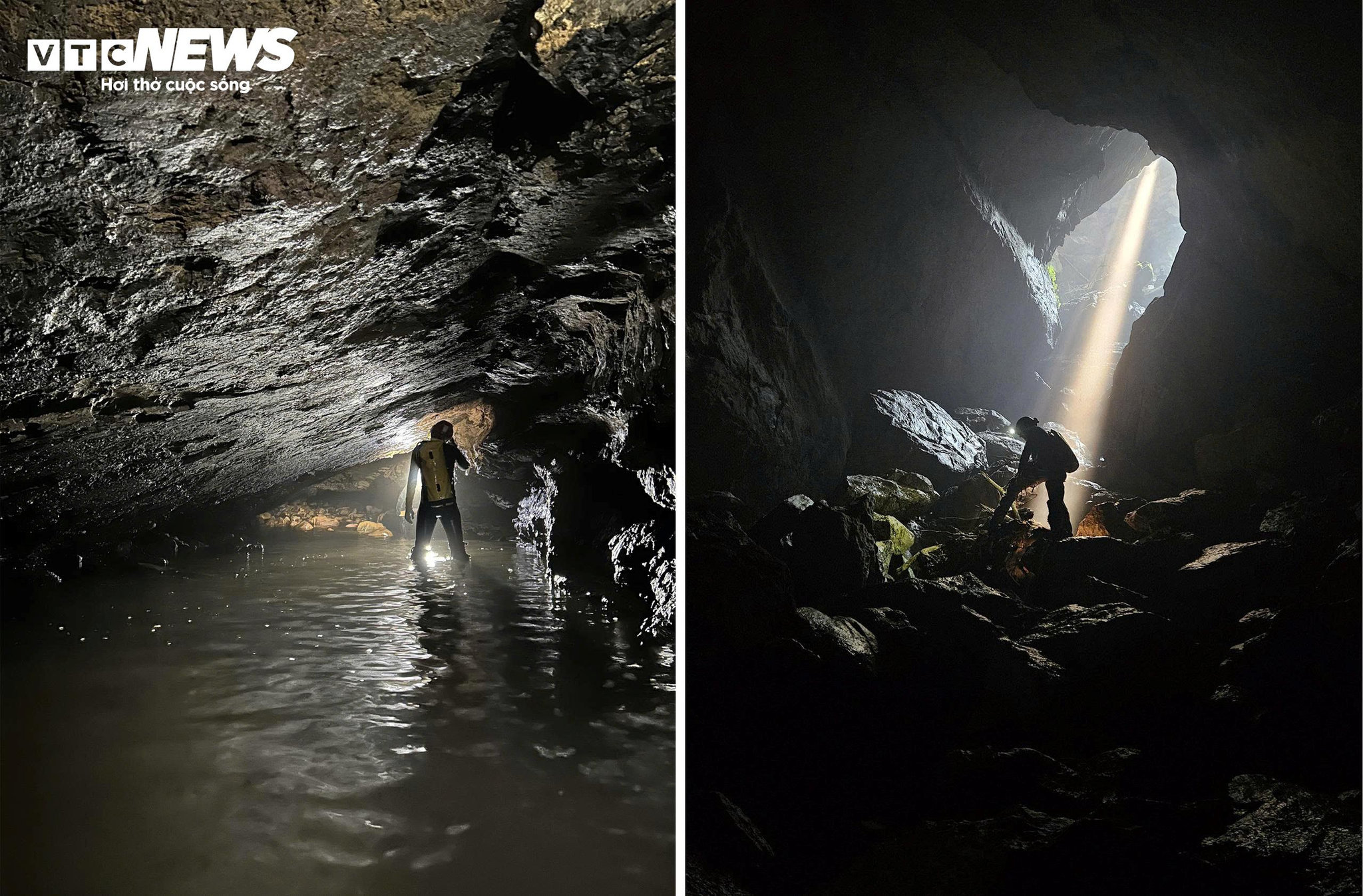 Hang Má Dơm được phát hiện mới ở xã Kim Điền dài 1.257 m. Bên trong hang có hệ thống sông ngầm hoang sơ và còn rất nhiều bí ẩn.