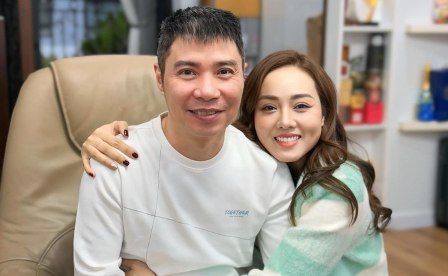 NSND Công Lý và bà xã Ngọc Hà.
