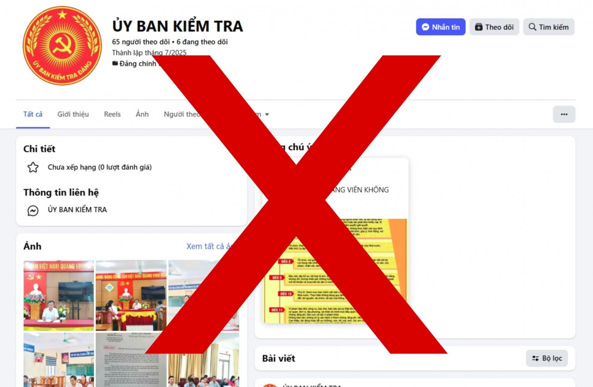 xuất hiện nhiều fanpage giả mạo Ủy ban kiểm tra trung ương hình ảnh 1 xuat hien nhieu fanpage gia mao Uy ban kiem tra trung uong hinh anh 1