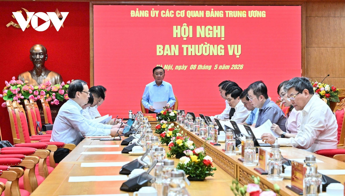 thuong truc ban bi thu chu tri hoi nghi ban thuong vu Dang uy cac co quan Dang t.U hinh anh 3