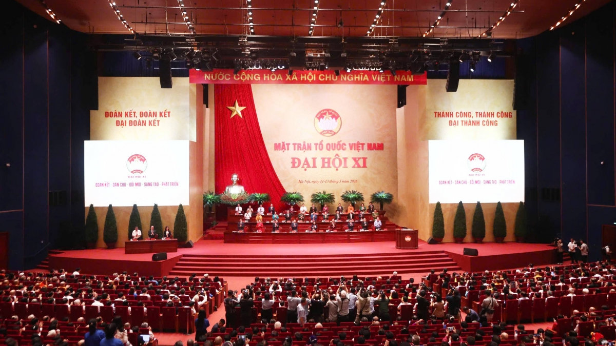 sáng nay, khai mạc Đại hội đại biểu toàn quốc mttq việt nam lần thứ xi hình ảnh 1 sang nay, khai mac Dai hoi dai bieu toan quoc mttq viet nam lan thu xi hinh anh 1