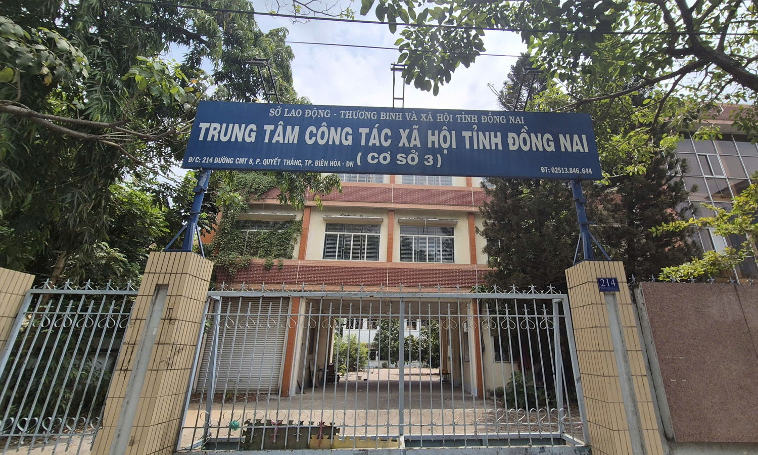 Cơ sở 3 của Trung tâm công tác xã hội Đồng Nai hiện đang bỏ không. (Ảnh: Văn Dũng)
