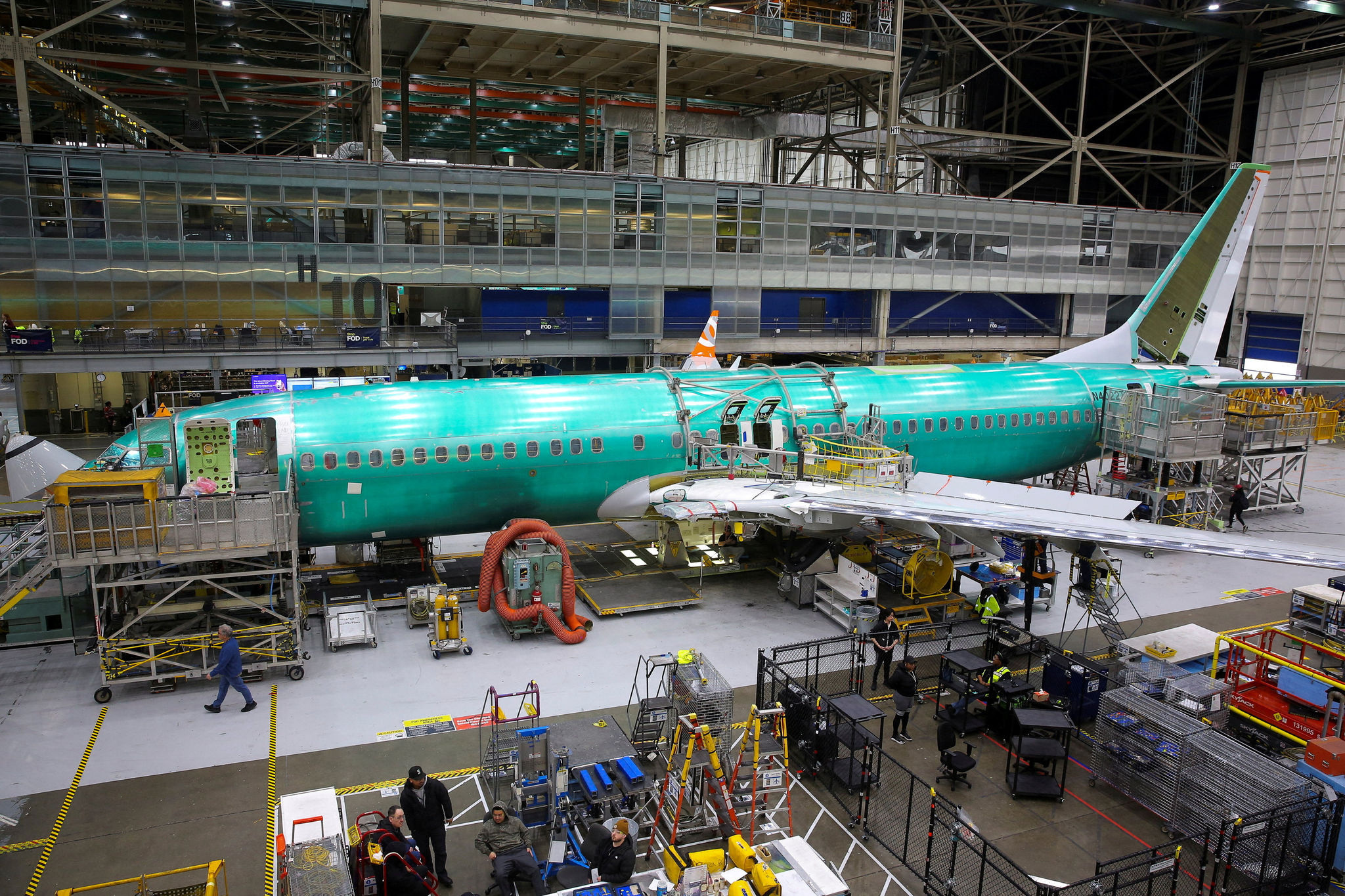 Một máy bay 737 MAX tại nhà máy của Boeing ở Renton, bang Washington, Mỹ, ngày 15/4/2026. (Ảnh tư liệu: Reuters/Genna Martin)