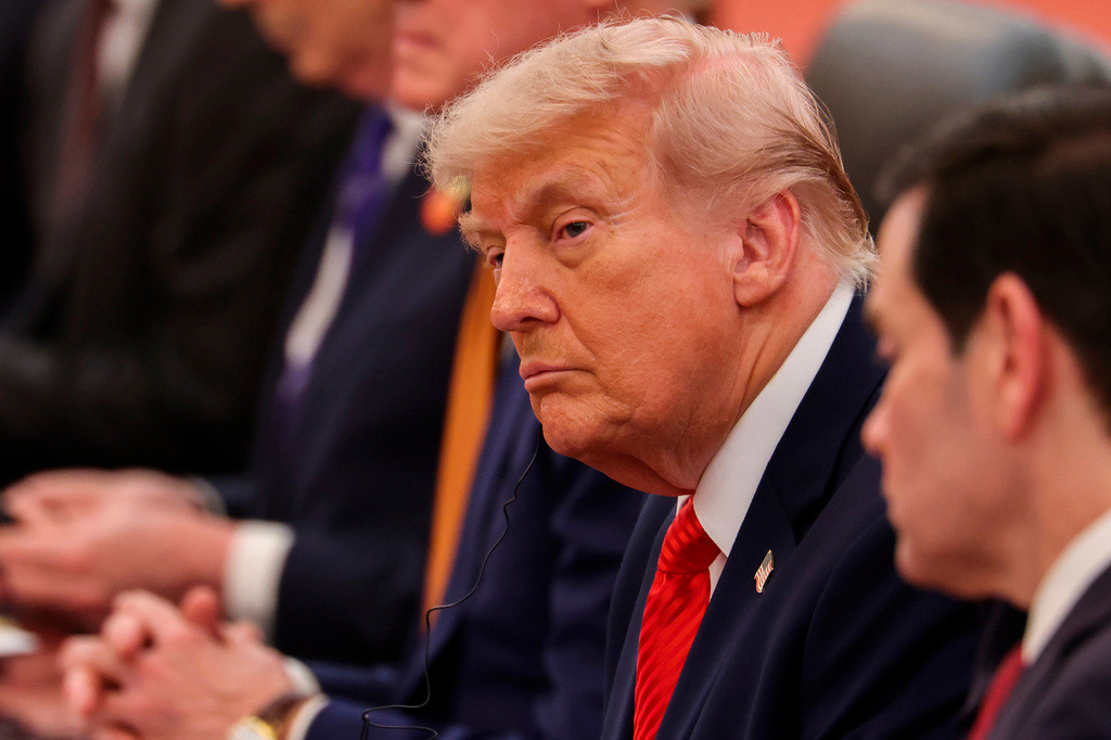 Tổng thống Mỹ Donald Trump trong cuộc hội đàm với Chủ tịch Trung Quốc Tập Cận Bình, ngày 14/5/2026. (Ảnh: Pool qua AP)