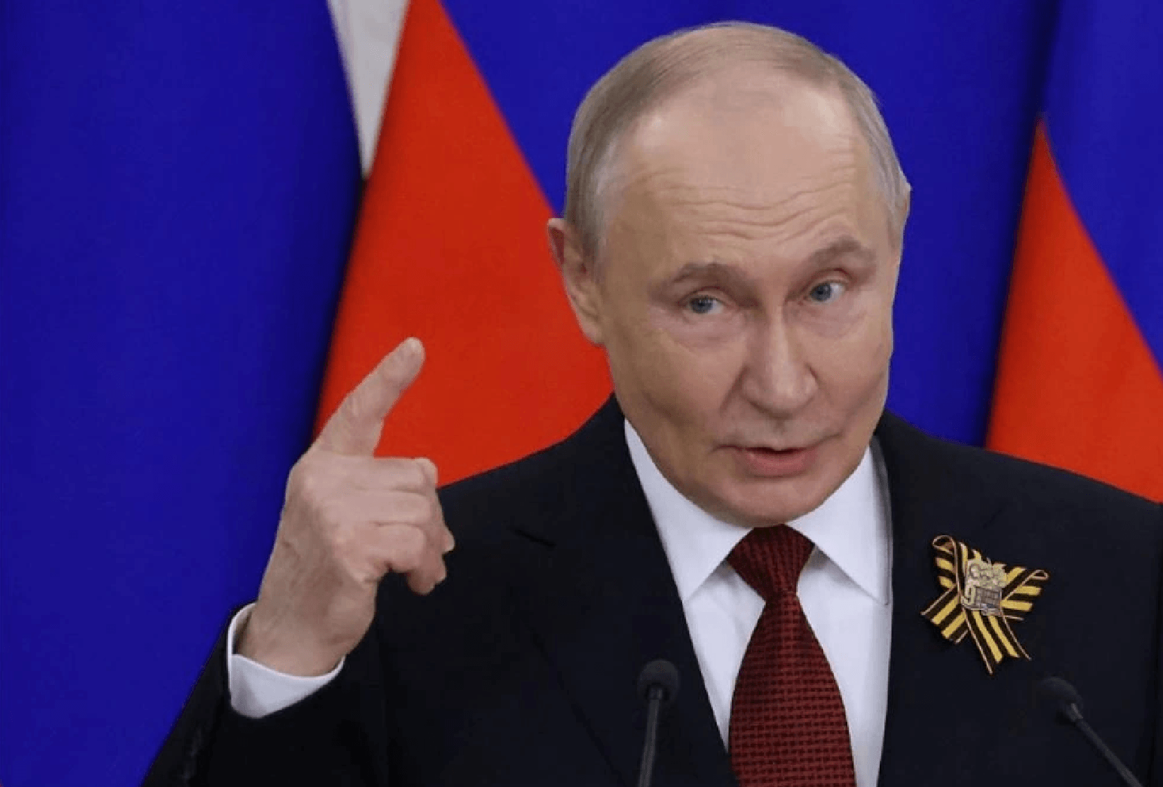 Tổng thống Nga Vladimir Putin trong cuộc họp báo tại Điện Kremlin. (Ảnh : Getty Images)