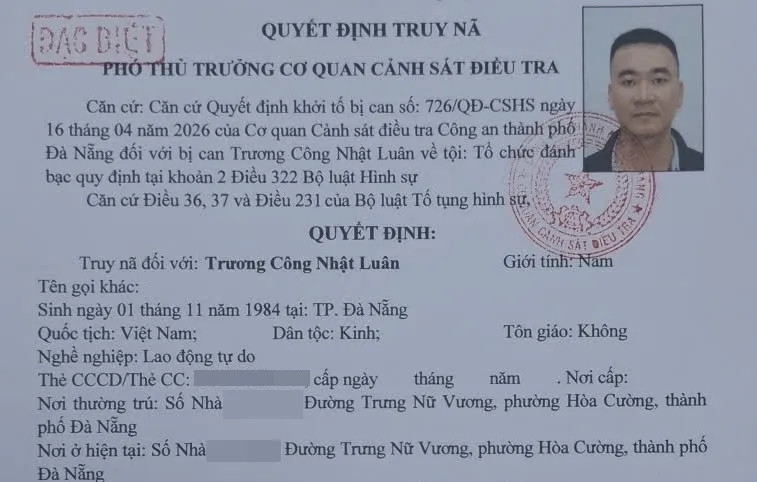 truy nã đặc biệt đối tượng cầm đầu đường dây cá độ bóng đá liên tỉnh hình ảnh 2 truy na dac biet doi tuong cam dau duong day ca do bong da lien tinh hinh anh 2