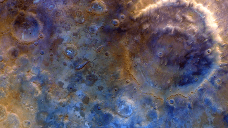 Bề mặt Sao Hỏa đầy hố va chạm. (Nguồn: NASA)