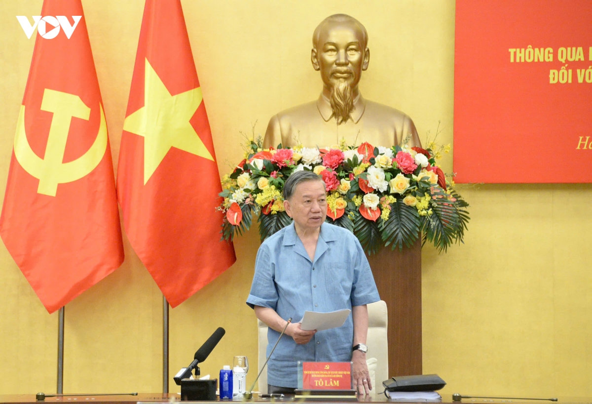 tong bi thu, chu tich nuoc to lam lam viec voi ban thuong vu Dang uy quoc hoi hinh anh 1