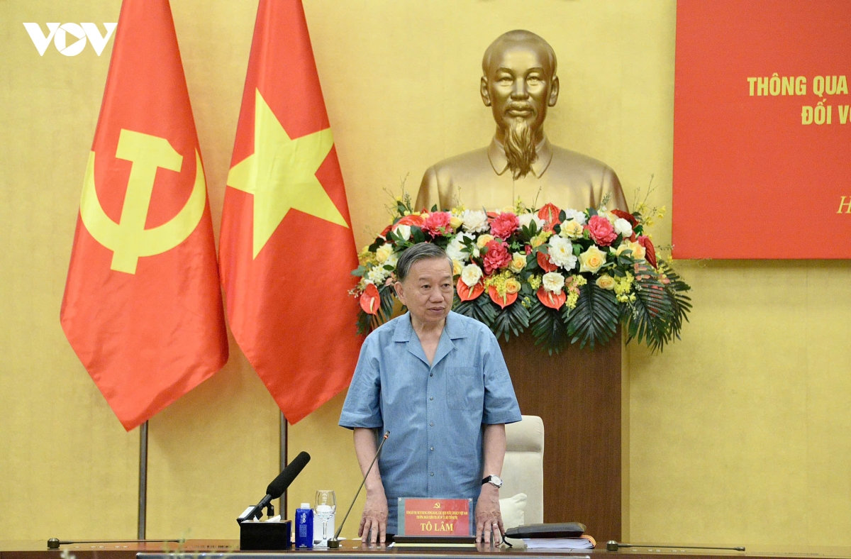 tong bi thu, chu tich nuoc to lam lam viec voi ban thuong vu Dang uy quoc hoi hinh anh 2