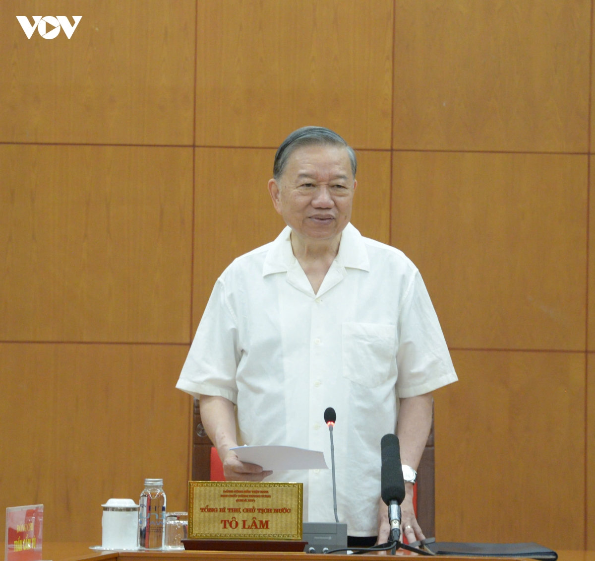 tong bi thu, chu tich nuoc chu tri cuoc lam viec ve De an xay dung xa hoi trat tu, ky cuong hinh anh 3
