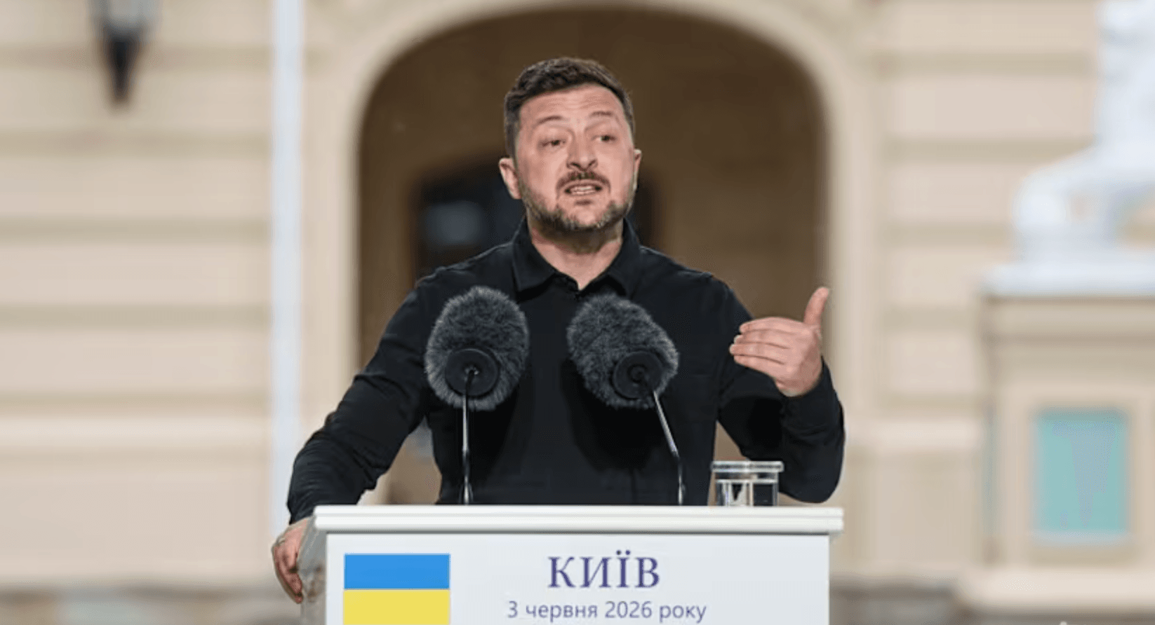 Tổng thống Ukraine Volodymyr Zelensky. (Ảnh: AP)