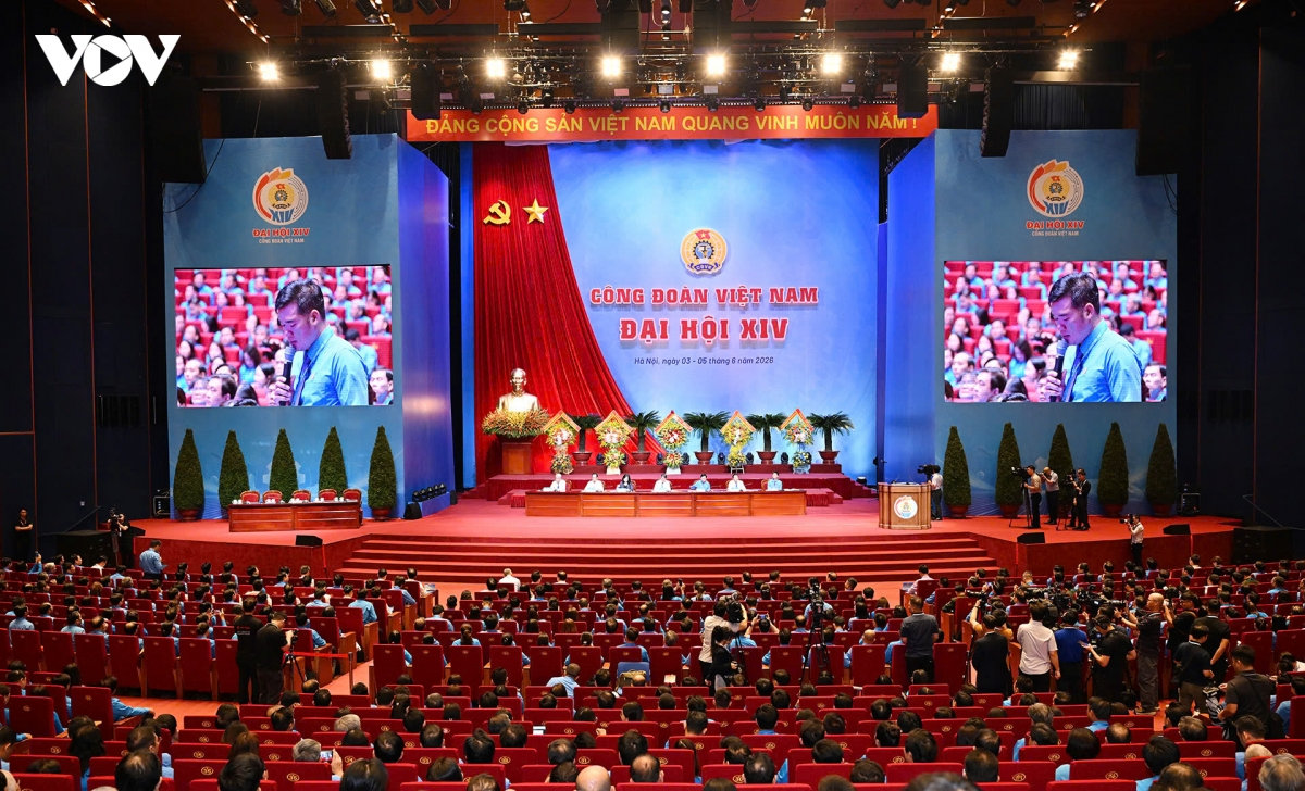 Dai hoi xiv cong doan viet nam thanh cong tot dep, tao da dot pha nhiem ky moi hinh anh 1